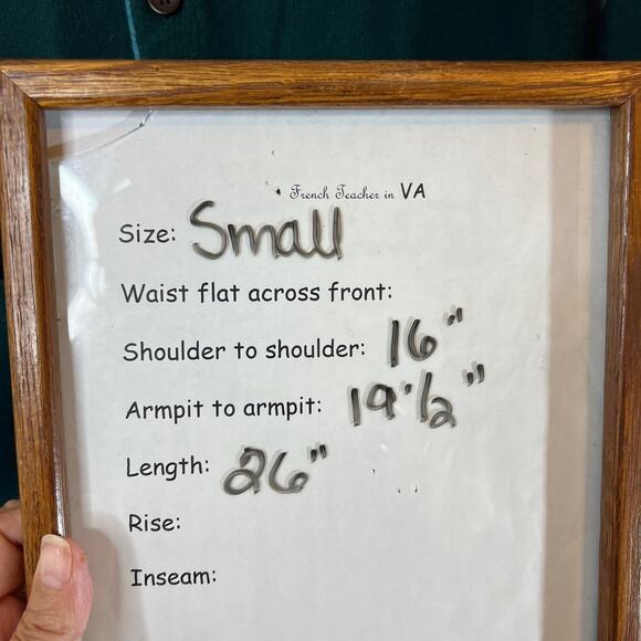 Penguin men’s Lambswool Cardigan Sz Small Green Blue Trim Eclectic Grandpa - Picture 5 of 5